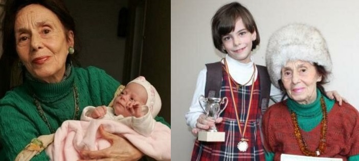 найстарша жінка яка народила дитину