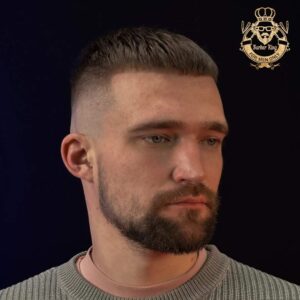 чоловіча стрижка коротка
