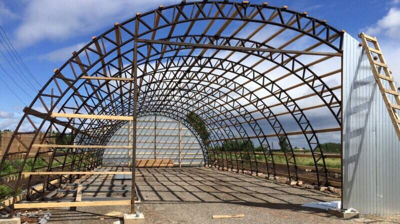 Будівництво ангарів під ключ
