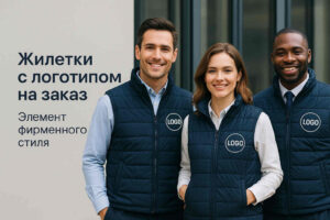 жилеты с логотипом 