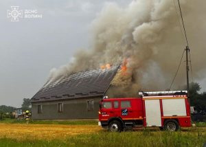 пожежа в житловому будинку Волинь